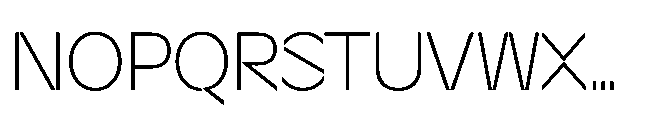 Sizek Pro Narrow Extra Light Font UPPERCASE