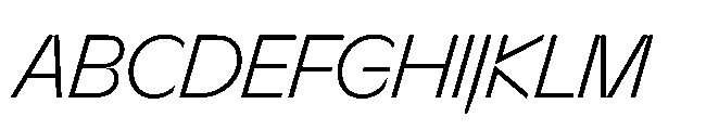 Sizek Pro Narrow Light Italic Font UPPERCASE