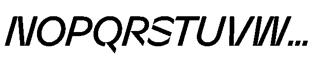 Sizek Pro Narrow Medium Italic Font UPPERCASE