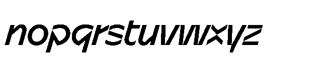 Sizek Pro Narrow Medium Italic Font LOWERCASE