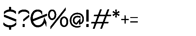 Sizek Pro Narrow Regular Font OTHER CHARS