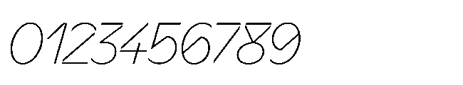 Sizek Pro Narrow Thin Italic Font OTHER CHARS