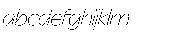 Sizek Pro Narrow Thin Italic FONT