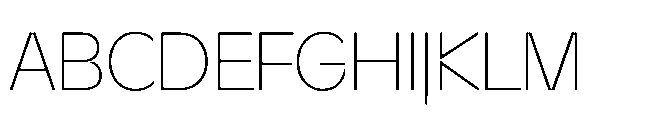 Sizek Pro Narrow Thin Font UPPERCASE