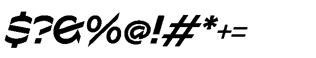Sizek Pro Norm Bold Italic Font OTHER CHARS