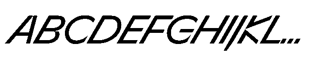 Sizek Pro Norm Book Super Italic Font UPPERCASE
