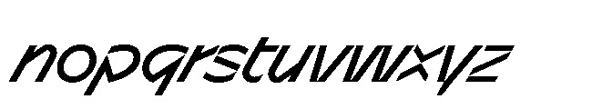 Sizek Pro Norm Book Super Italic Font LOWERCASE