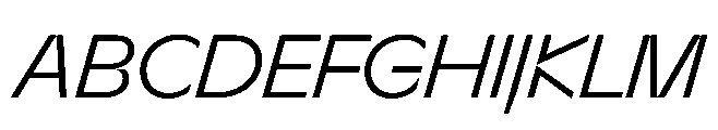 Sizek Pro Norm Clear Italic Font UPPERCASE