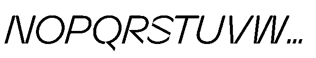 Sizek Pro Norm Clear Italic Font UPPERCASE