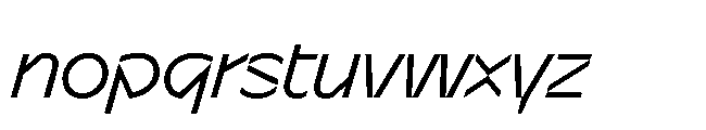 Sizek Pro Norm Clear Italic Font LOWERCASE