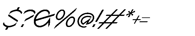 Sizek Pro Norm Clear Super Italic Font OTHER CHARS