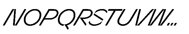 Sizek Pro Norm Clear Super Italic Font UPPERCASE