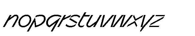 Sizek Pro Norm Clear Super Italic Font LOWERCASE