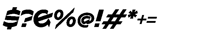 Sizek Pro Norm Extra Bold Italic Font OTHER CHARS