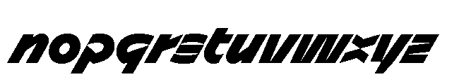 Sizek Pro Norm Extra Bold Super Italic Font LOWERCASE