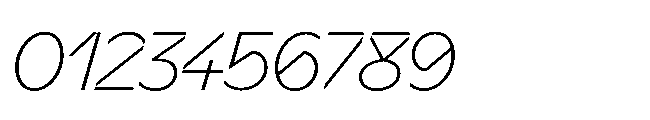 Sizek Pro Norm Extra Light Italic Font OTHER CHARS