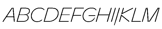 Sizek Pro Norm Extra Light Italic Font UPPERCASE