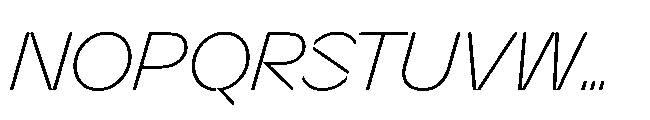 Sizek Pro Norm Extra Light Italic Font UPPERCASE