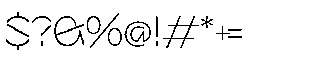 Sizek Pro Norm Extra Light Font OTHER CHARS