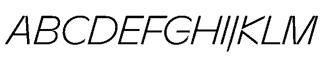 Sizek Pro Norm Light Italic Font UPPERCASE