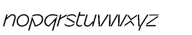 Sizek Pro Norm Light Italic Font LOWERCASE