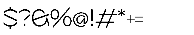 Sizek Pro Norm Light Font OTHER CHARS