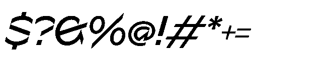 Sizek Pro Norm Medium Italic Font OTHER CHARS