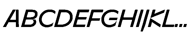 Sizek Pro Norm Medium Italic Font UPPERCASE