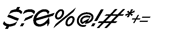 Sizek Pro Norm Medium Super Italic Font OTHER CHARS