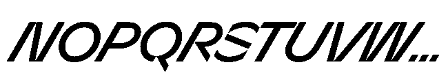 Sizek Pro Norm Medium Super Italic Font UPPERCASE