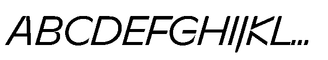 Sizek Pro Norm Regular Italic Font UPPERCASE