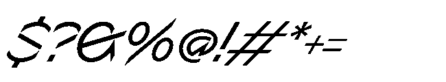 Sizek Pro Norm Regular Super Italic Font OTHER CHARS
