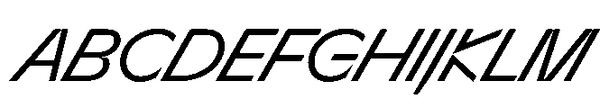 Sizek Pro Norm Regular Super Italic Font UPPERCASE