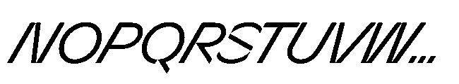 Sizek Pro Norm Regular Super Italic Font UPPERCASE