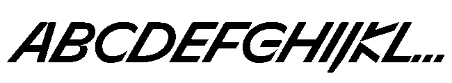 Sizek Pro Norm Semi Bold Super Italic Font UPPERCASE