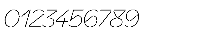Sizek Pro Norm Thin Italic Font OTHER CHARS