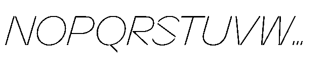 Sizek Pro Norm Thin Italic Font UPPERCASE