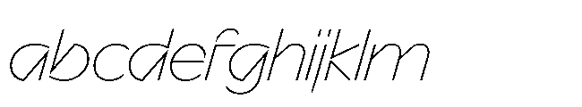 Sizek Pro Norm Thin Italic FONT