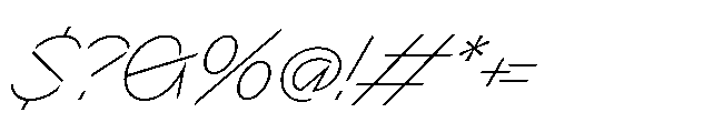 Sizek Pro Norm Thin Super Italic Font OTHER CHARS
