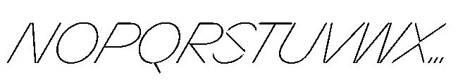 Sizek Pro Norm Thin Super Italic Font UPPERCASE
