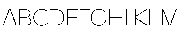 Sizek Pro Norm Thin Font UPPERCASE