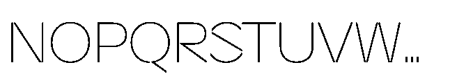 Sizek Pro Norm Thin Font UPPERCASE