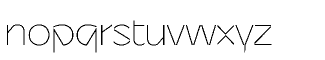Sizek Pro Norm Thin Font LOWERCASE