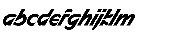 Sizek Pro Semi Condensed Bold Super Italic FONT