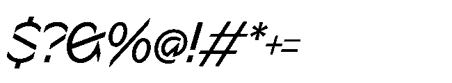 Sizek Pro Semi Condensed Book Italic Font OTHER CHARS