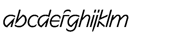 Sizek Pro Semi Condensed Clear Italic FONT