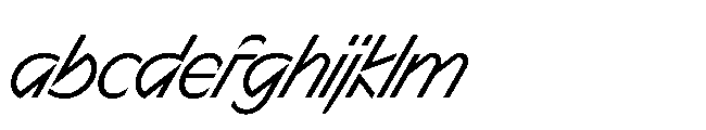 Sizek Pro Semi Condensed Clear Super Italic FONT