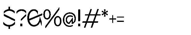 Sizek Pro Semi Condensed Clear Font OTHER CHARS