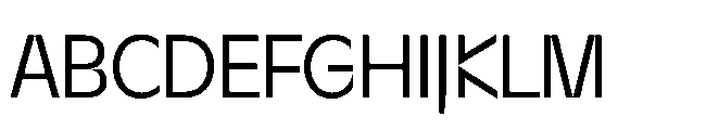 Sizek Pro Semi Condensed Clear Font UPPERCASE