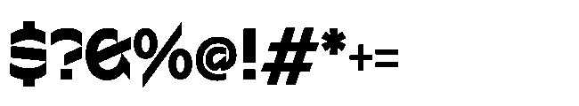 Sizek Pro Semi Condensed Extra Bold Font OTHER CHARS